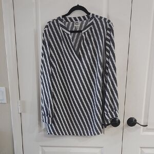 Grey Striped 1X Anne Klein